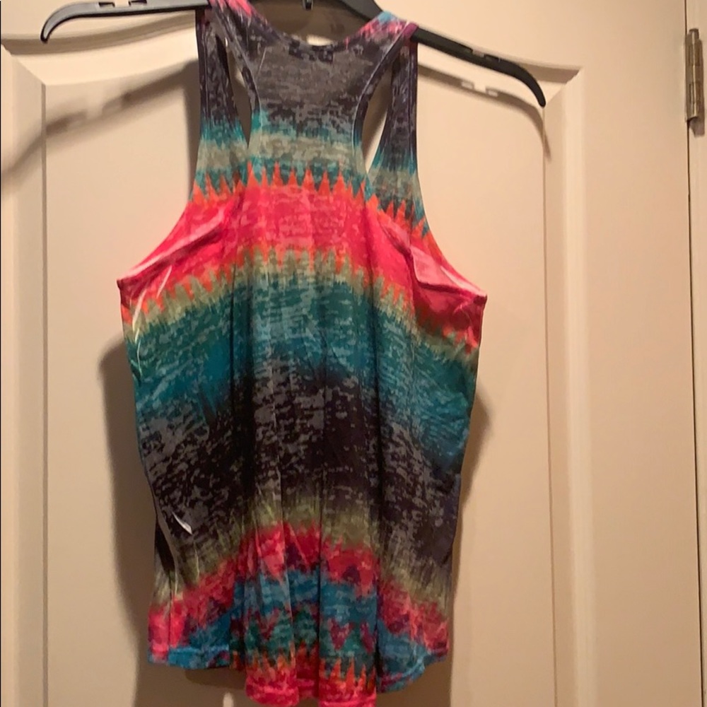 Multi color Racerback Top NWOT - Picture 2 of 3
